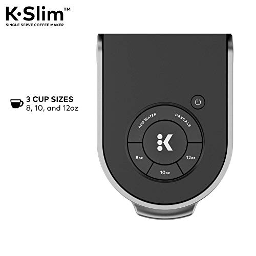 Keurig K-Slim Coffee Maker, Single Serve K-Cup Pod Coffee Brewer, 8 to 12 Oz. Brew Sizes, Black