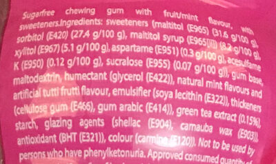 Mentos Gum Pure Fresh Bubble 50p