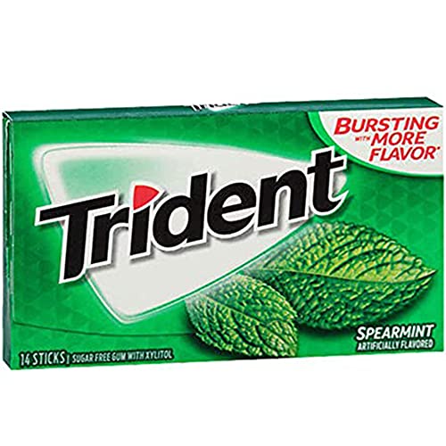 Trident 14 sticks gum Spearmint