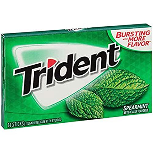 Trident 14 sticks gum Spearmint