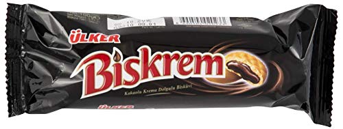 Ulker Biskrem Duo Biscuits Cookies with Cocoa Cream Filling 100g/3.52oz - (Pack of 18)