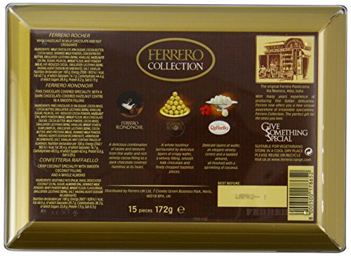 Ferrero Collection Rocher Chocolate Pralines Gift Box 15 Pieces