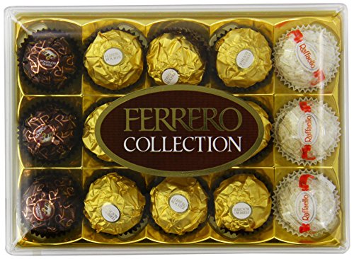 Ferrero Collection Rocher Chocolate Pralines Gift Box 15 Pieces