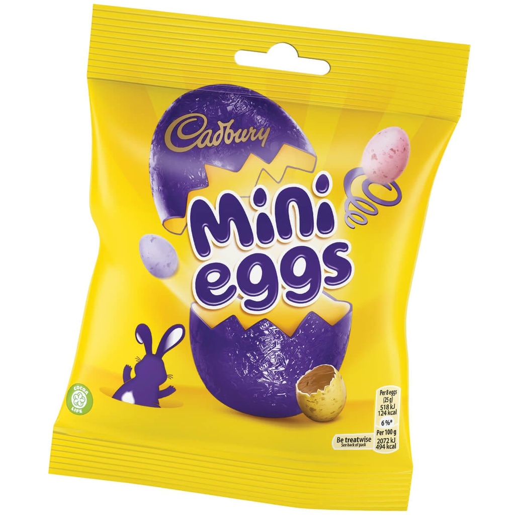 Cadbury Mini Eggs Chocolate Bag 80g (Box of 24)