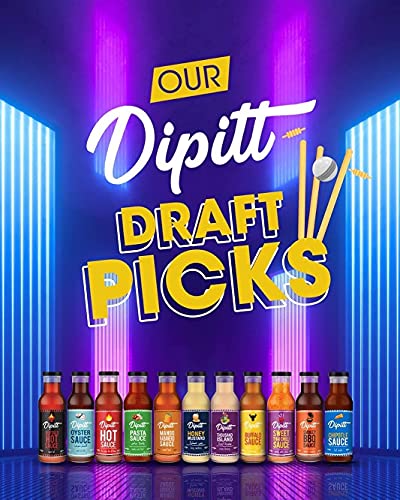 Dipitt Buffalo Sauce 10.58 Oz (300g) | Condiment for Dipping, Marinade & Cooking | Verified Non-GMO | Halal & Gluten Free | No Artificial Flavours and