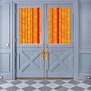 Doodle Window Privacy Film, Frosted Glass Window Clings for Privacy Non-Adhesive Anti UV Static Cling, for Home Bathroom Living Room Window Curtain W1