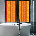 Doodle Window Privacy Film, Frosted Glass Window Clings for Privacy Non-Adhesive Anti UV Static Cling, for Home Bathroom Living Room Window Curtain W1