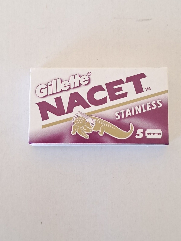 Gillette Nacet Stainless Double Edge Razor Blades (5 Count) #10082524