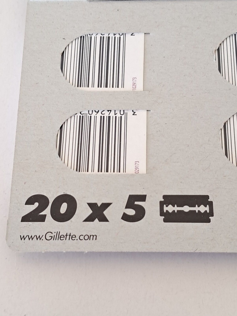 Gillette Nacet Stainless Double Edge Razor Blades (5 Count) #10082524