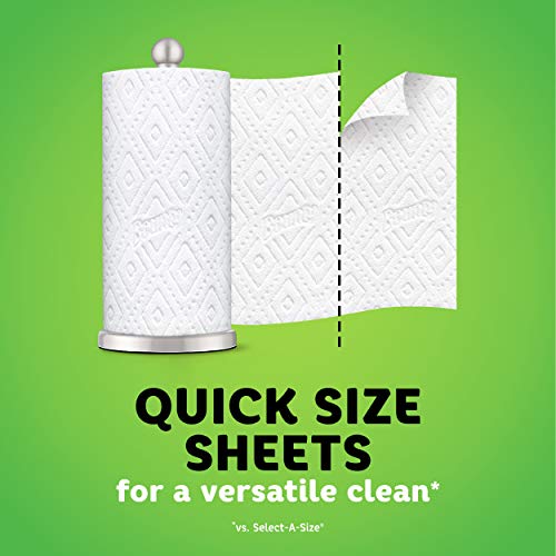 Bounty Quick-Size Paper Towels, 16 Family Rolls = 40 Regular Rolls