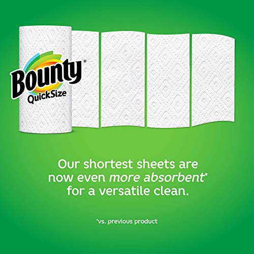 Bounty Quick-Size Paper Towels, 16 Family Rolls = 40 Regular Rolls