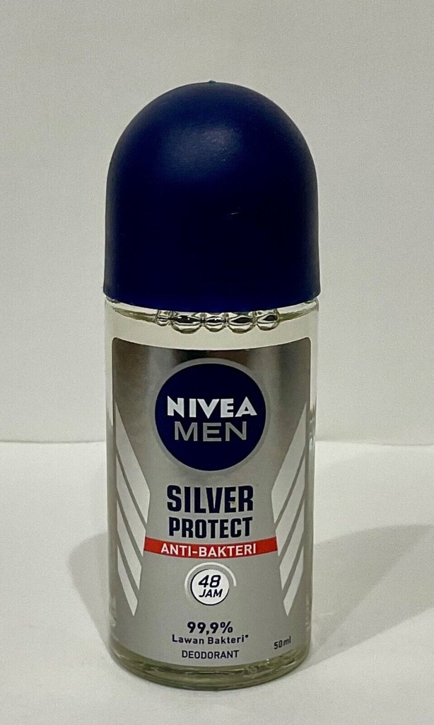 Nivea Silver Protect Anti-perspirant Deodorant Roll on for Men 50ml  (5 Pack)