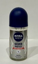 Nivea Silver Protect Anti-perspirant Deodorant Roll on for Men 50ml  (5 Pack)