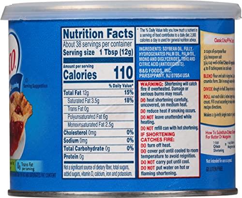 Crisco All-Vegetable Shortening - 16oz