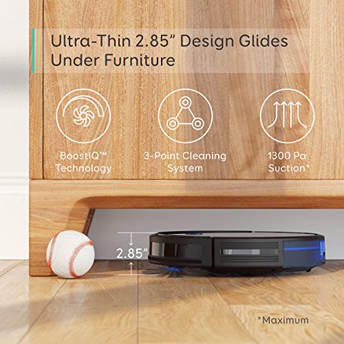 Eufy by Anker, BoostIQ RoboVac 11S (Slim), Robot Vacuum Cleaner, Super-Thin, 1300Pa Strong Suction, Quiet, Self-Charging Robotic Vacuum Cleaner, Clean