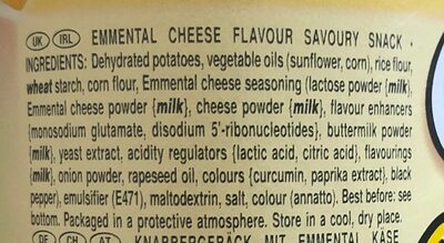 Patatas Fritas Sabor Queso Emmental Envase 200 G