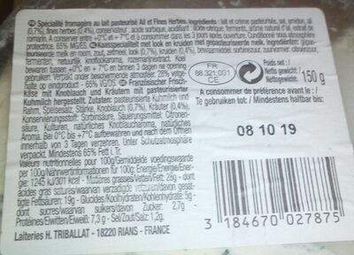 Le Roulé - Ail Et Fines Herbes