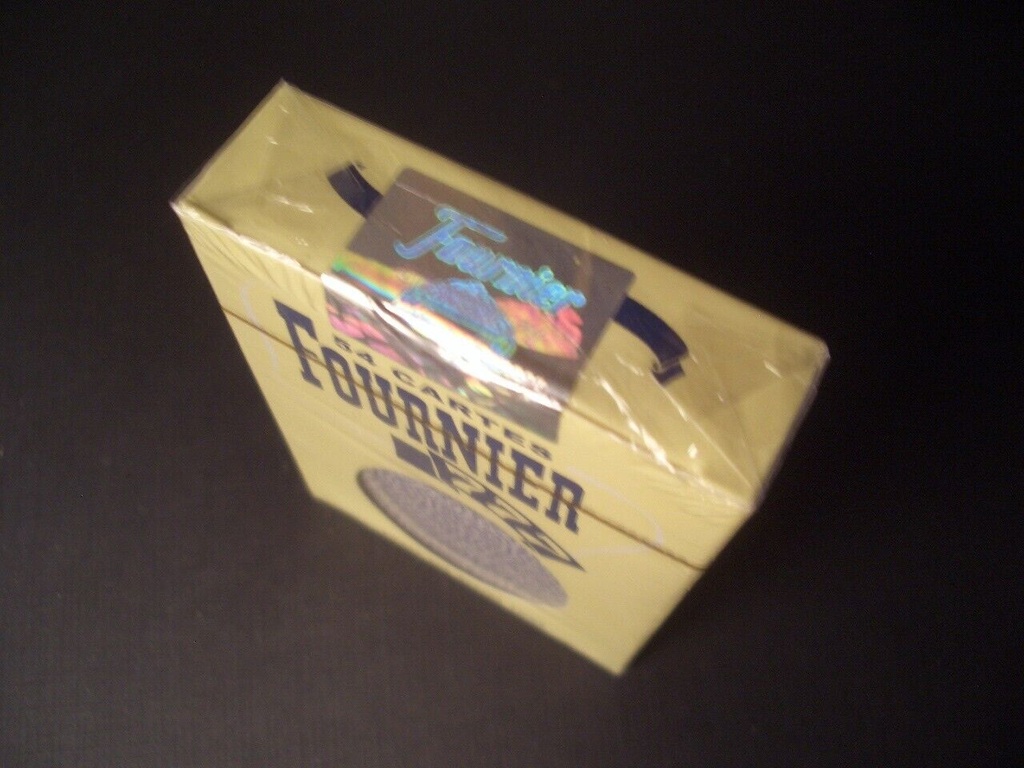 NEW, Deck of Playing Cards, Fournier 777, Blue, Gold Corners, Hologram Seal