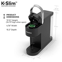 Keurig K-Slim Coffee Maker, Single Serve K-Cup Pod Coffee Brewer, 8 to 12 Oz. Brew Sizes, Black