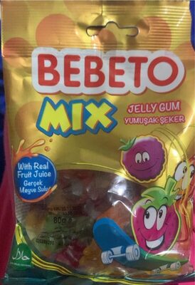  Bebeto Mix Jelly Gum 80g 