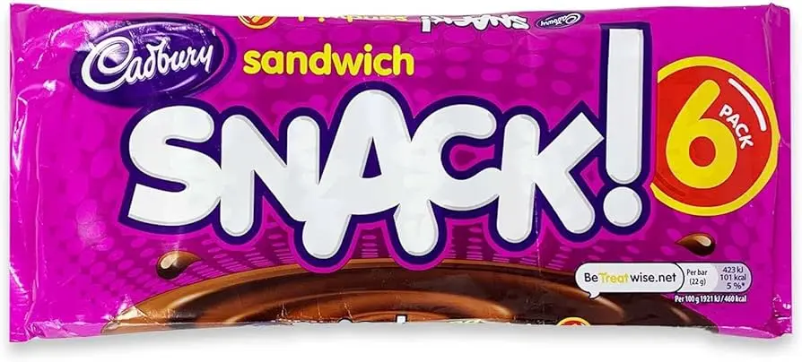 Cadbury Sandwich Snack x6