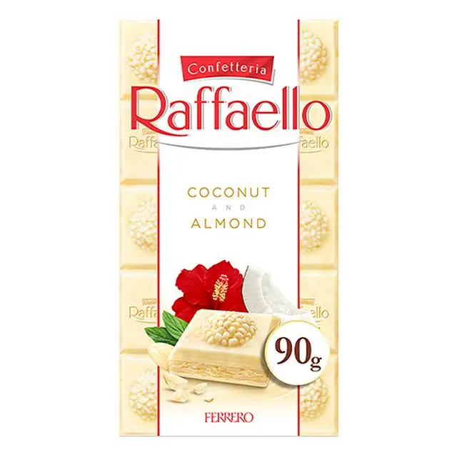 Ferrero Raffaello White Chocolate and Coconut Bar, 90g
