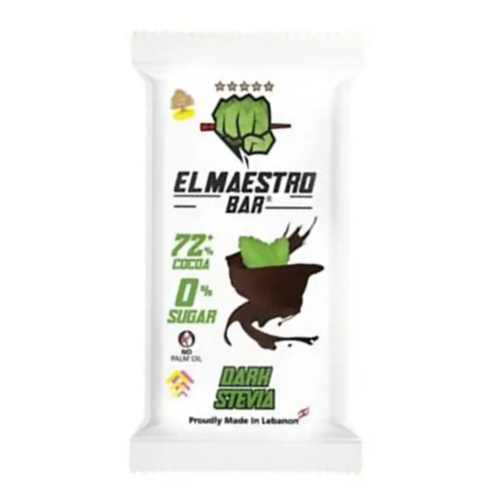 El maestreo Bar Dark Stevia  40g 