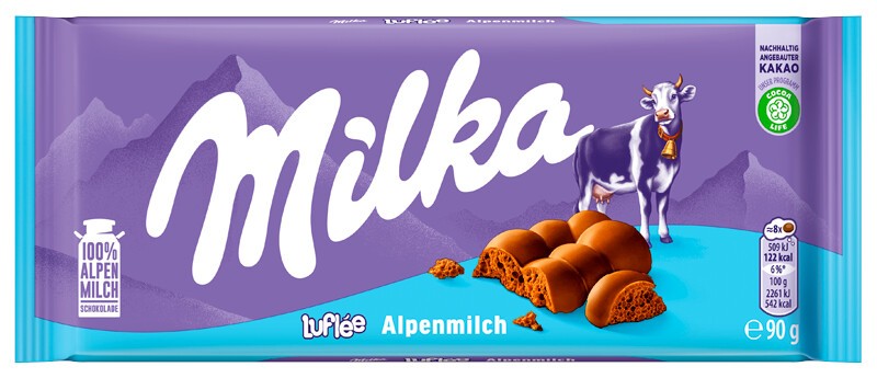 Milka Luflee Alpenmilch 90G