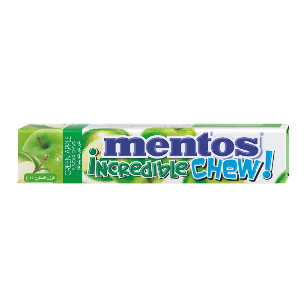 Mentos Incredible Chew Green Apple 45g
