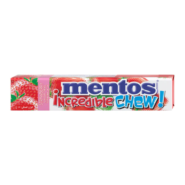 Mentos Incredible Chew Strawberry 