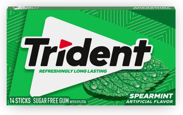 Wholesale Trident Spearmint 14pcs 