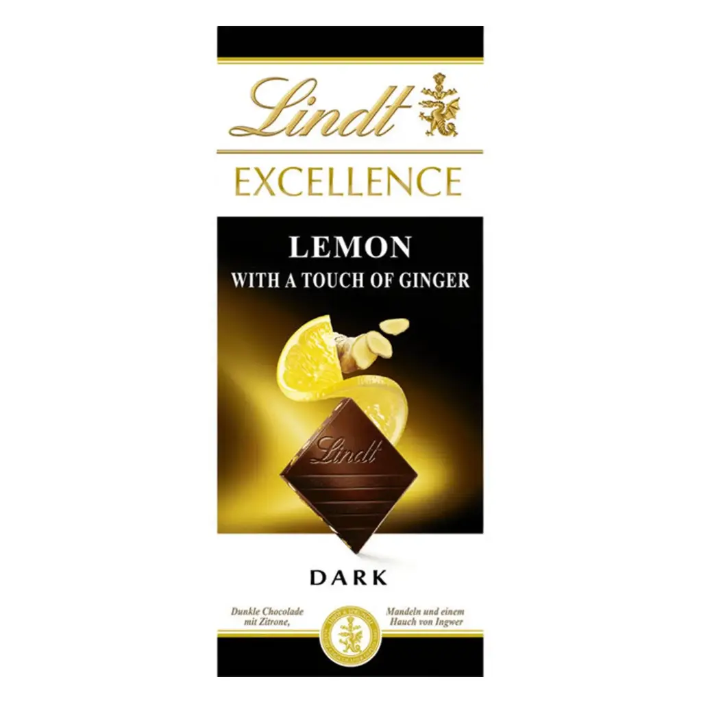Lindt Excellence Dark Lemon&Ginger 