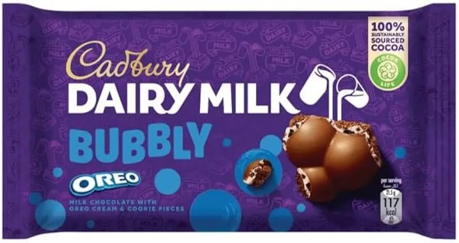 Cadbury Dairy Milk Bubbly Oreo 43g