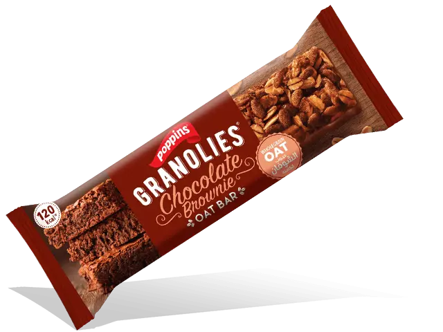  Poppins Granolies Chocolate Brownie Oat Bar 