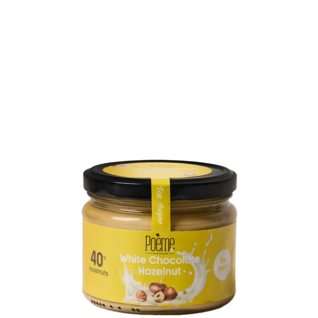 Poeme White Chocolate Hazelnut 250g