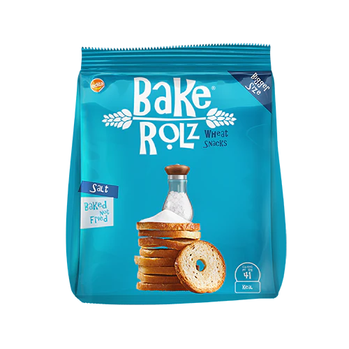 Bake Rolz Wheat Snacks Salt 