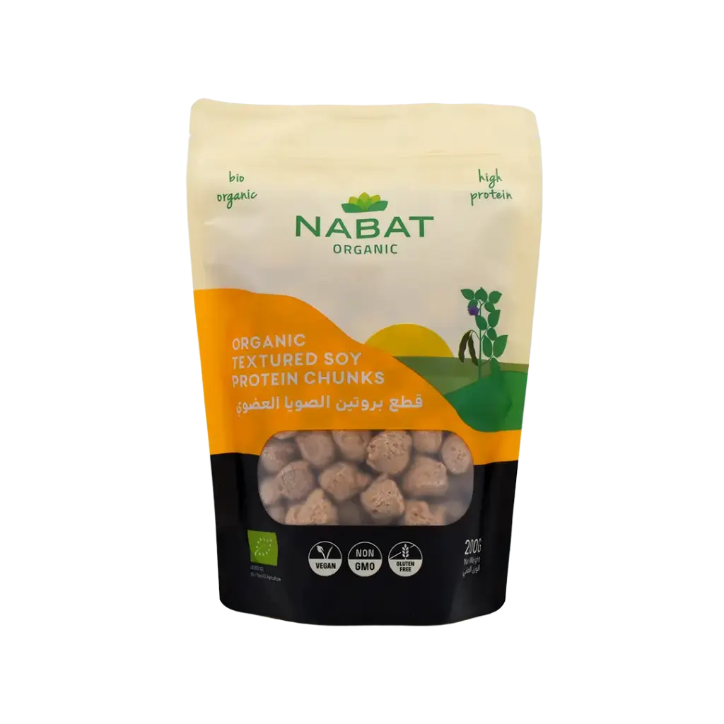 Nabat Organic Textured Soy Protein Chunks 200g