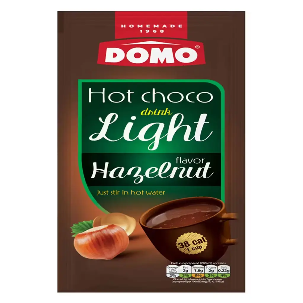 Domo Hot Choco Drink light Hazelnut Flavor