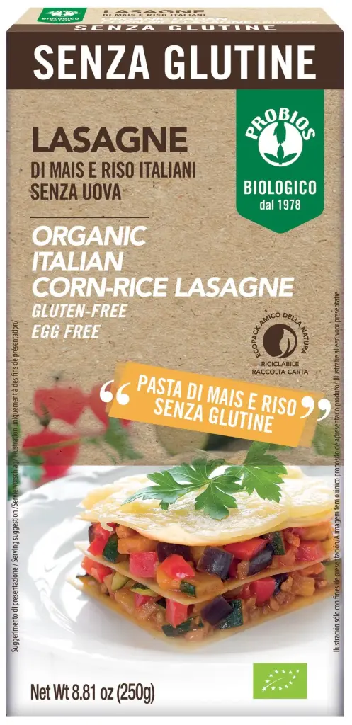 Organic Italian Corn-Rice Lasagne Gluten Free