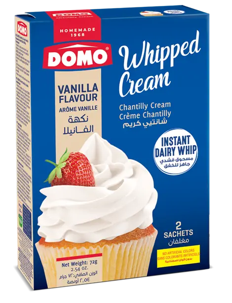 Domo Whipped Cream Vanilla Flavour  72g 