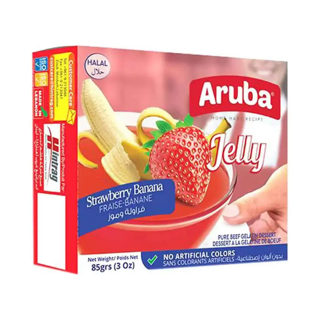 Aruba Jelly Strawberry&Banana 85g 