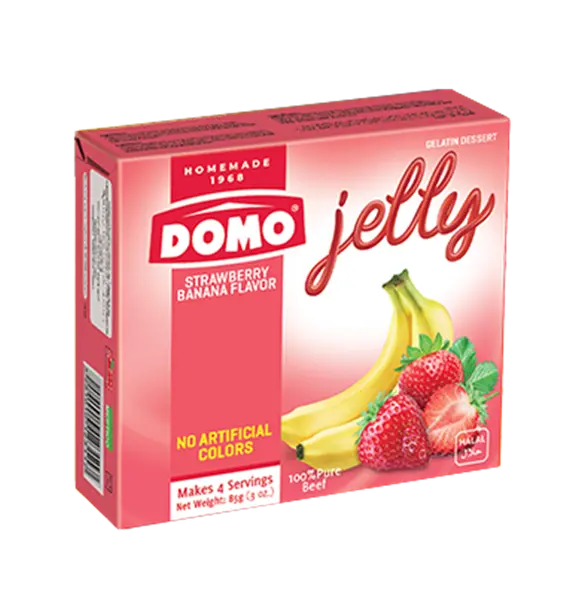 Domo Jelly Strawberry&Banana Flavor 85g