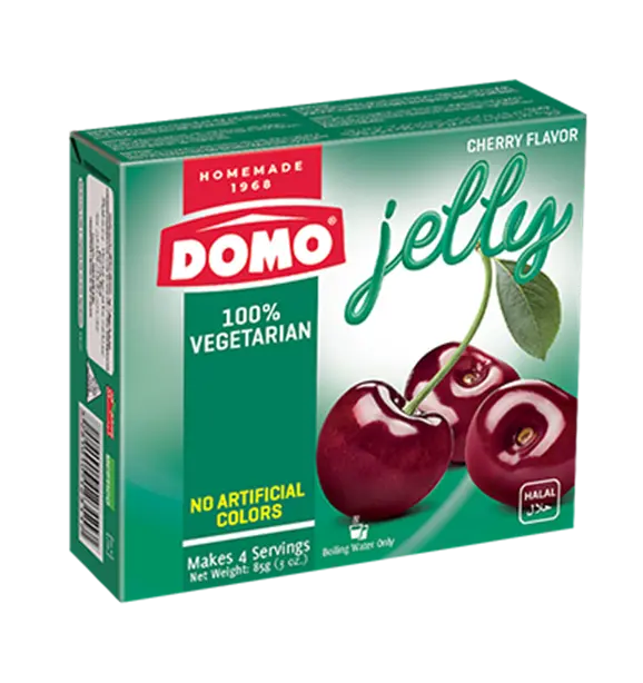 Domo Jelly Vegetarian Cherry Flavor 85g 