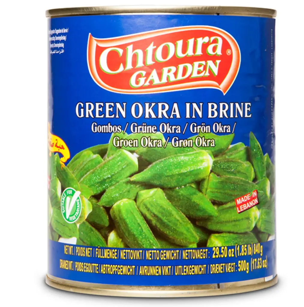  Chtoura Garden Green Okra in Brine 840g 