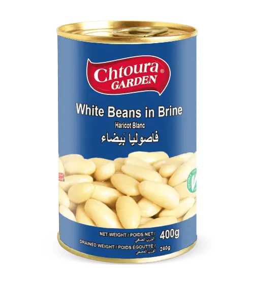 Chtoura Garden White Beans In Brine 400g 