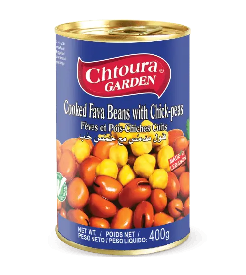 Chtoura Garden Fava Beans With Chickpeas 400g 