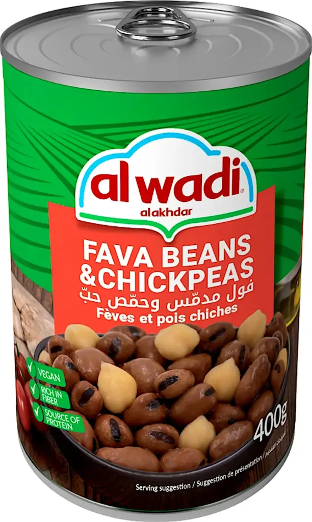 Al Wadi Foul Moudammas & Chickpeas 400g 