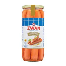 Zwan 8 Hotdog Sausages Chicken 720g 