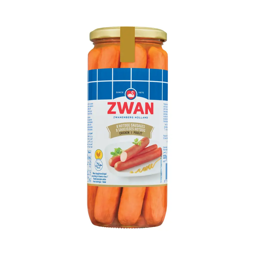 Zwan 8 Hotdog Sausages 520g