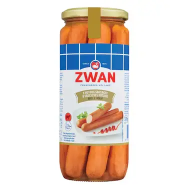 Zwan 8 Beef Hotdog Sausages  270g 
